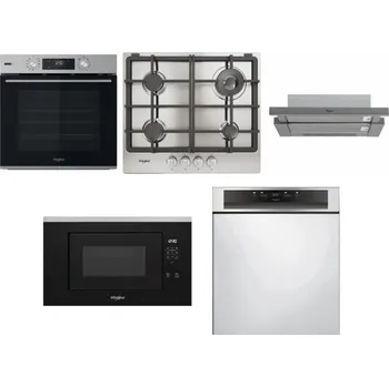Set domácích spotřebičů WHIRLPOOL OMSK58RU1SX + WHIRLPOOL TGML 661 IX R + WHIRLPOOL AKR 749/1 IX + WHIRLPOOL WMF200G + WHIRLPOOL WBC 3C34 PF X