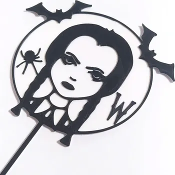 Wednesday č.9 - plastový zápich - Růžová