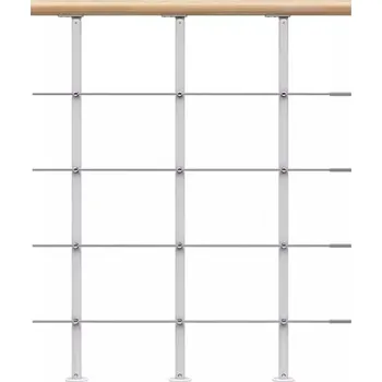 Zábradlí Zábradlí na galerii BOSTON Barva: Bílá (RAL 9016), Materiál: Buk, Druh sady: Prodlužovací sada