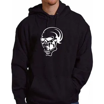 Pánská mikina LEBKA mikina s kapucí Černá XL