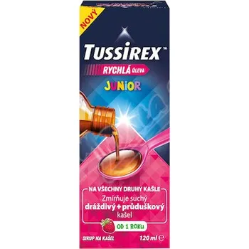 Lék na kašel, rýmu a nachlazení Tussirex Junior sirup na kašel 120ml