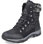 DÁMSKÉ KOTNÍKOVÉ BOTY RIEKER M9644-00 ČERNÁ Barva: ČERNÁ, Velikost: 36