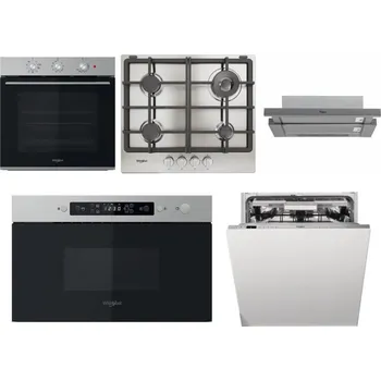 Set domácích spotřebičů WHIRLPOOL OMK38HU0X + WHIRLPOOL TGML 661 IX R + WHIRLPOOL AKR 749/1 IX + WHIRLPOOL MBNA910X + WHIRLPOOL WIO 3O540 PELG