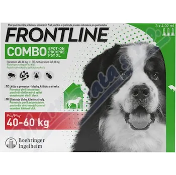 Antiparazitikum pro psa Frontline Combo Spot on Dog 40-60kg pipet.3x4.02ml