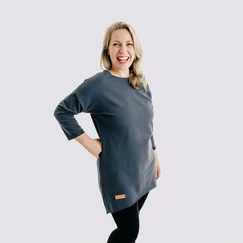 Dámské šaty Dámské teplákové mikino-šaty DRESSY tmavě šedé - ČESKÁ VÝROBA - MDRDGRL