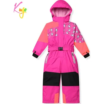 Dětská móda Dívčí zimní kombinéza - KUGO PB9910, růžová Barva: Růžová, Velikost: 86