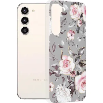 Pouzdro na mobilní telefon Kryt Samsung Galaxy S23 Techsuit - Marble Series - Bloom of Ruth Gray