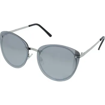 Sluneční brýle OEM Sluneční brýle oversize Plate stříbrné obroučky stříbrná skla