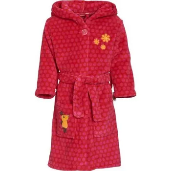 Dívčí oblečení Playshoes dětský župan růžová myška