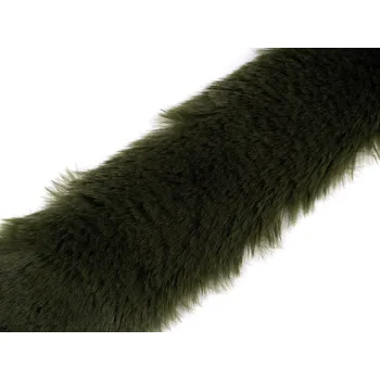 Galanterie Našívací oděvní / dekorační kožešina plochá, řezaná šíře 5 cm