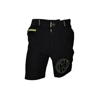 Cyklistické kalhoty Haven kraťasy dětské Teenage černo-zelená vel. 3