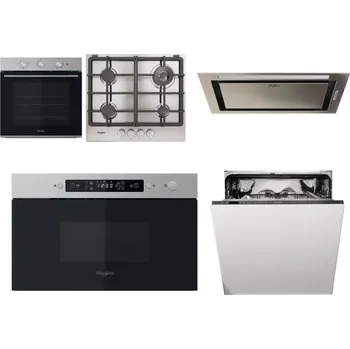 Set domácích spotřebičů WHIRLPOOL OMK38HU0X + WHIRLPOOL TGML 661 IX R + WHIRLPOOL WCT3 64 FLB X + WHIRLPOOL MBNA910X + WHIRLPOOL WIO 3T133 PE 6.5