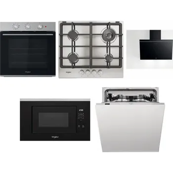 Set domácích spotřebičů WHIRLPOOL OMK38HU0X + WHIRLPOOL TGML 661 IX R + WHIRLPOOL AKR 62F LT K + WHIRLPOOL WMF200G + WHIRLPOOL WIC 3C33 PFE
