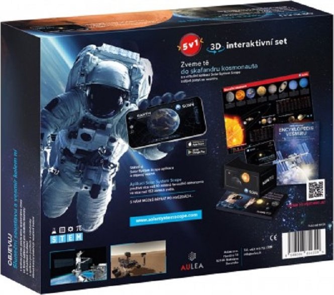 foto Výuková hračka Solar System Scope Průvodce vesmírem 5v1