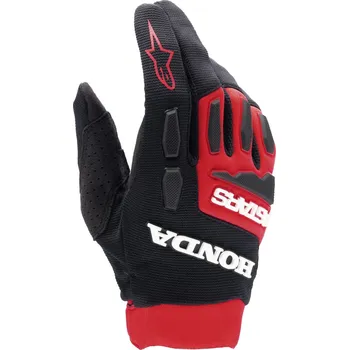 Moto rukavice Rukavice FULL BORE HONDA kolekce, ALPINESTARS (červená/černá) 2026 (Velikost: M)