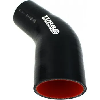 Zapalovací a žhavicí svíčka TurboWorks Silikónové Redukčné koleno TurboWorks Pro Black 45° - 51 na 67mm (2") na (2,63")