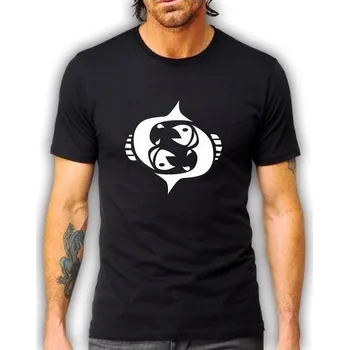 Pánské tričko pánské tričko RYBY - zvěrokruh XXL Bílá