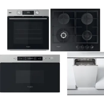 Set domácích spotřebičů WHIRLPOOL OMSK58RU1SX + WHIRLPOOL GOFL 629/NB1 + WHIRLPOOL MBNA910X + WHIRLPOOL WSIC 3M27 C