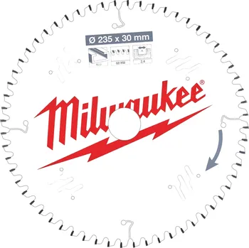Pilový kotouč MILWAUKEE Pilový kotouč hliník 235X30X2.4X60TF NEG.