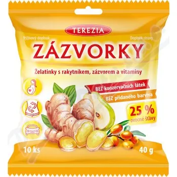ZÁZVORKY želatinky s rakytníkem zázvorem a vit 40g