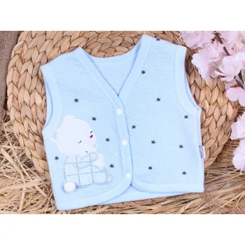 Vesta pro miminko Bear modrá 50