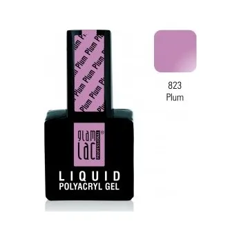 Umělé nehty GlamLac Liquid Polyacryl Gel Plum 15 ml