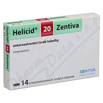 Lék proti pálení žáhy Helicid 20 Zentiva cps.etd.14x20mg