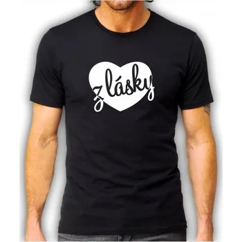 Pánské tričko pánské tričko srdce z lásky XXL Bílá