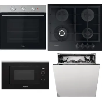 Set domácích spotřebičů WHIRLPOOL OMK38HU0X + WHIRLPOOL GOFL 629/NB1 + WHIRLPOOL WMF200G + WHIRLPOOL WIO 3T133 PE 6.5