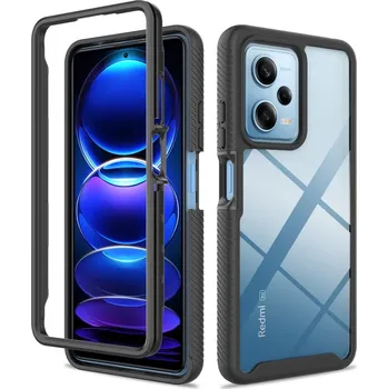 Pouzdro na mobilní telefon Pouzdro Xiaomi Redmi Note 12 5G / Poco X5 Techsuit - Defense360 Pro + ochrana obrazovky, černé