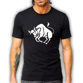 Pánské tričko pánské tričko BÝK - zvěrokruh XXL Bílá