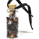 Milujeme Kameny Směs turmalínů (skoryl, verdelit, rubelit) - tromlované kamínky v lahvičce - přívěsek 361074