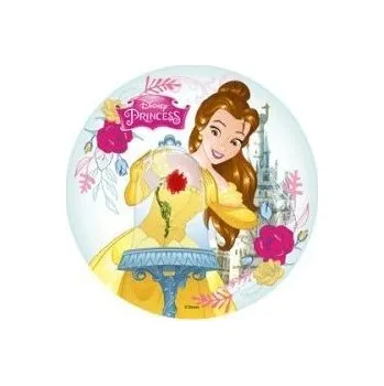 Jedlá dekorace na dort Kráska a zvíře s květinou jedlý papír