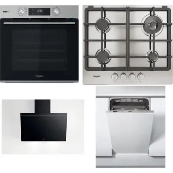 Set domácích spotřebičů WHIRLPOOL OMSK58RU1SX + WHIRLPOOL TGML 661 IX R + WHIRLPOOL AKR 62F LT K + WHIRLPOOL WSIC 3M27 C