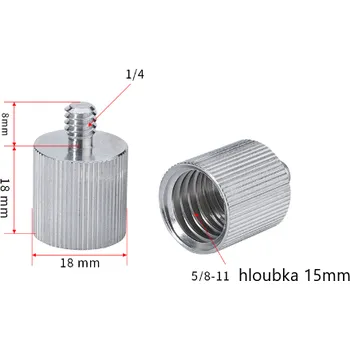 Stativ Elementrix Nivelační redukce 5/8"-11 na 1/4"-20 (C5811)
