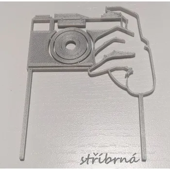 Fotograf č.1 - plastový zápich - Červená