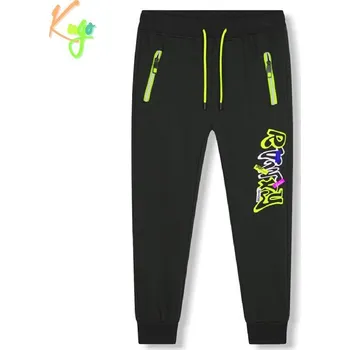 Teplé chlapecké tepláky KUGO JK9555, petrolejové