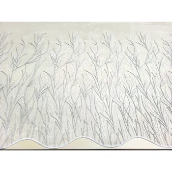 Záclona GERSTER Luxusní vyšívaná záclona GERSTER 11804/0840 béžovo bílá 175 cm