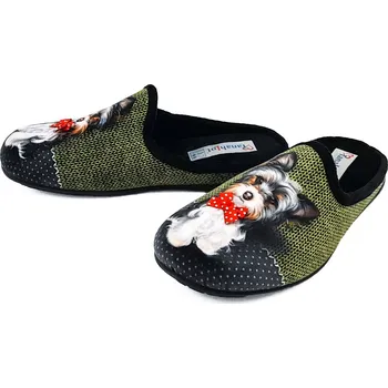 Dámské pantofle Dámská domácí obuv IE9353969-00006 SHOESY zelená Barva: Zelená, Velikost: 40