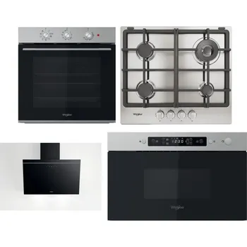 Set domácích spotřebičů WHIRLPOOL OMK38HU0X + WHIRLPOOL TGML 661 IX R + WHIRLPOOL AKR 62F LT K + WHIRLPOOL MBNA910X