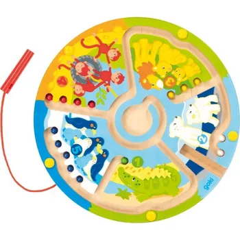 Desková hra Dřevěný magnetický labyrint ZOO