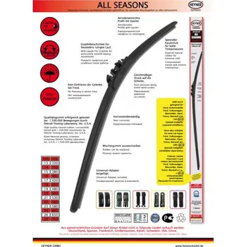 Stěrač Stěrač pružný 45 cm HEYNER ALL SEASONS