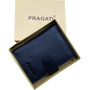Peněženka Pragati Fashion Pánská kožená peněženka natural brand black