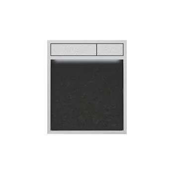 WC sada SANIT ovládací tlačítko LIS s osvětlením N106920 - ČERNÁ / CHROM MATNÝ