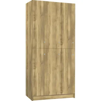 Šatní skříň TRITON šatní skříň lamino se 6 boxy T1970, dekor dub Baroque Gold + doprava zdarma