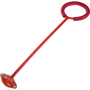 Švihadlo Hula hoop švihadlo přes nohu 64 x 16 cm červené