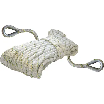 Lano Polyesterové lano 12 mm s kovovými očnicemi, délka 100 m