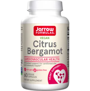 Zdraví Jarrow Formulas Citrus Bergamot, extrakt z citrusového bergamotu, 500 mg, 60 rostlinných kapslí Doplněk stravy