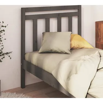 vidaXL Čelo postele 96 x 4 x 100 cm masivní borovice [817770] Barva: Šedá