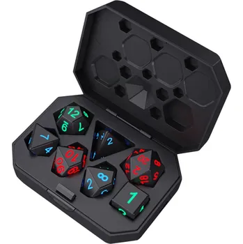 Příslušenství k deskovým hrám TLAMA games Sada elektronických nabíjecích LED kostek pro RPG